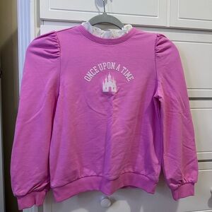 Janie and Jack Pink Castle Sweatshirt